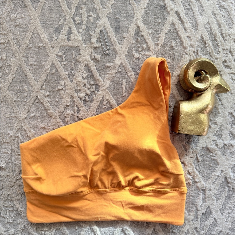 Lululemon Energy longline sports-bra size 6, tangerine